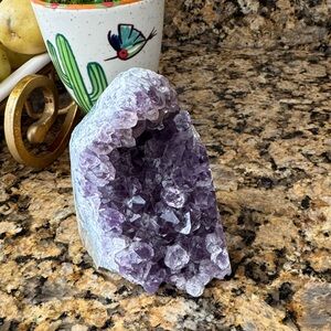 Purple Amethyst Geode Crystal
